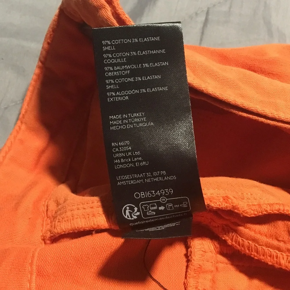 Free People NEW Vibrant Orange Wide Leg Trousers